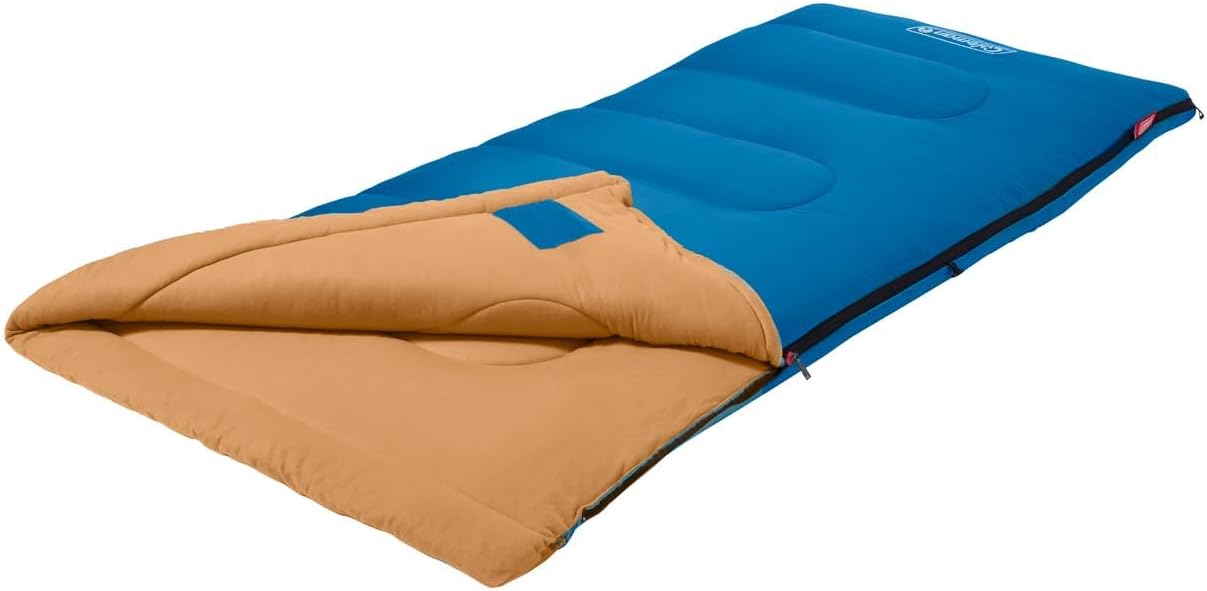 Coleman Brazos 20/30°F Adult Cool-Weather Sleeping Bag with No-Snag Zipper & Stuff Sack, Machine Washable, Great for Camping, Traveling, Guests, & More - Image 3